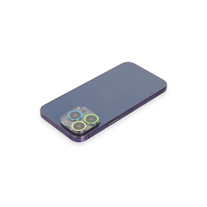 Newface iPhone 13 Pro Max Renkli Kamera Lens Koruma Cam