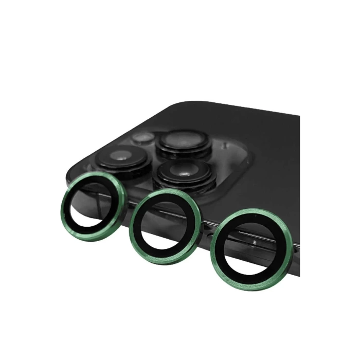 Newface iPhone 13 Pro Raze Metal Kamera Lens - Yeşil