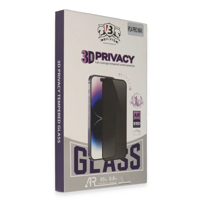 Newface iPhone 14 Bilvis 3D Hayalet Cam Ekran Koruyucu