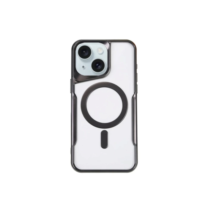 Newface iPhone 14 Kılıf Boyi Magsafe Silikon Kapak - Siyah