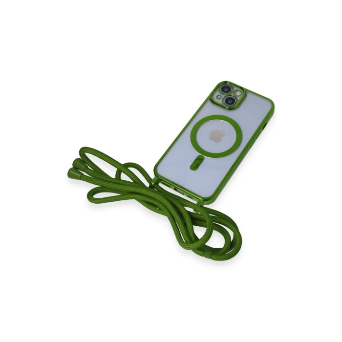 Newface iPhone 14 Kılıf Divo Lazer Askılı Magsafe Kapak