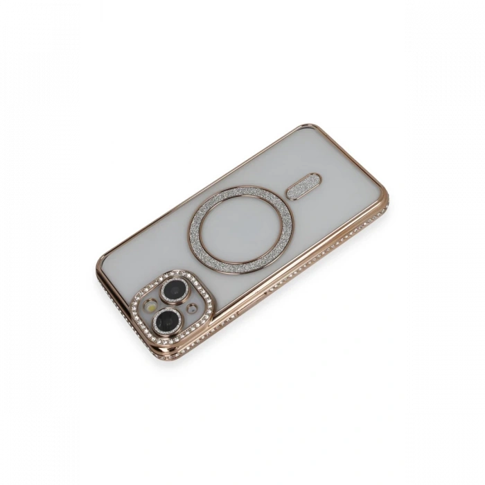 Newface iPhone 14 Kılıf Joke Simli Magneticsafe Kılıf
