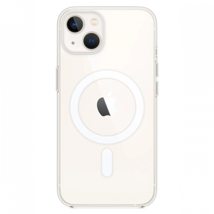 Newface iPhone 14 Kılıf Magneticsafe Şeffaf Silikon - Şeffaf
