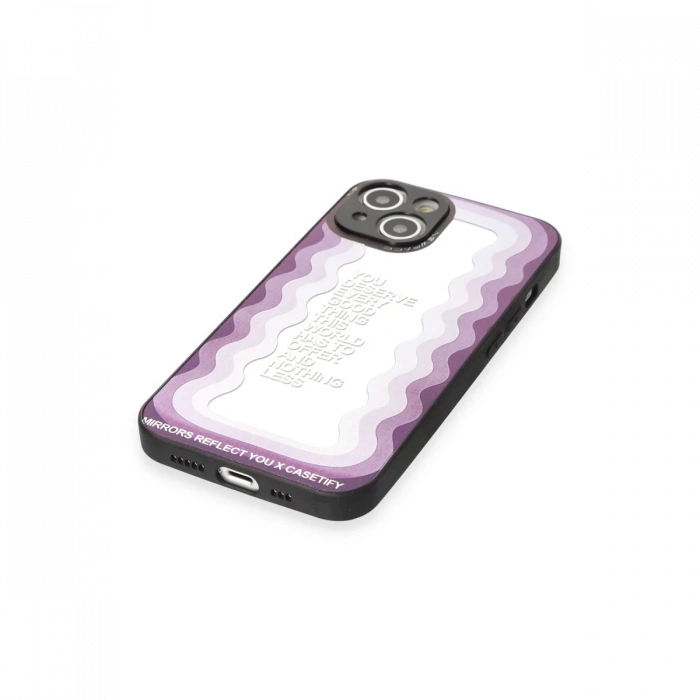 Newface iPhone 14 Kılıf Mirror Desenli Kapak