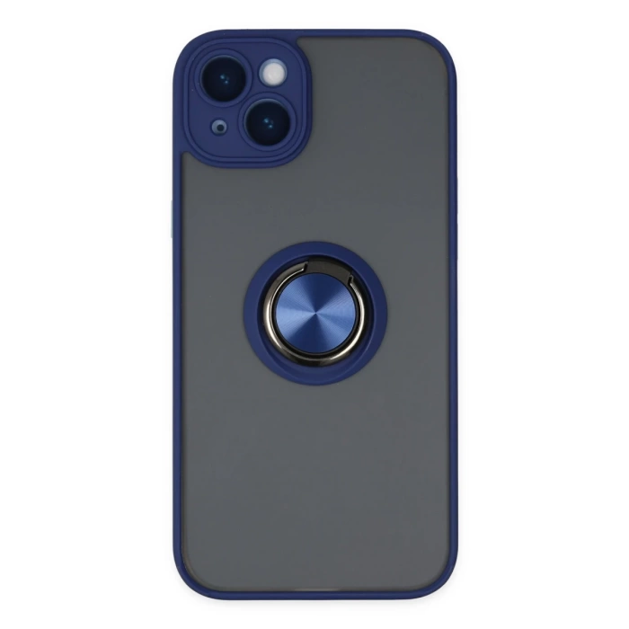 Newface iPhone 14 Kılıf Montreal Yüzüklü Silikon Kapak