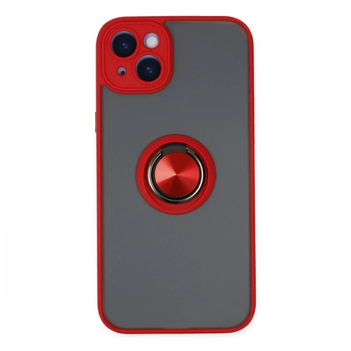 Newface iPhone 14 Kılıf Montreal Yüzüklü Silikon Kapak