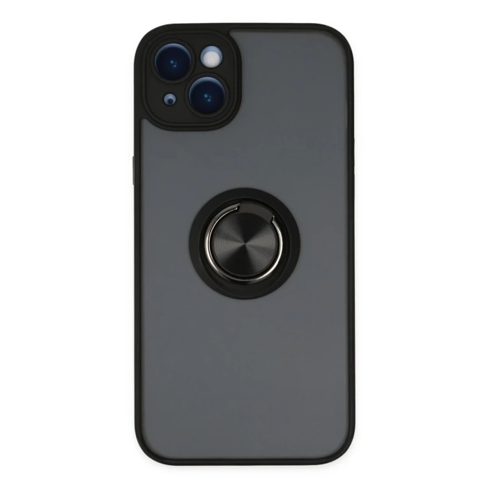 Newface iPhone 14 Kılıf Montreal Yüzüklü Silikon Kapak