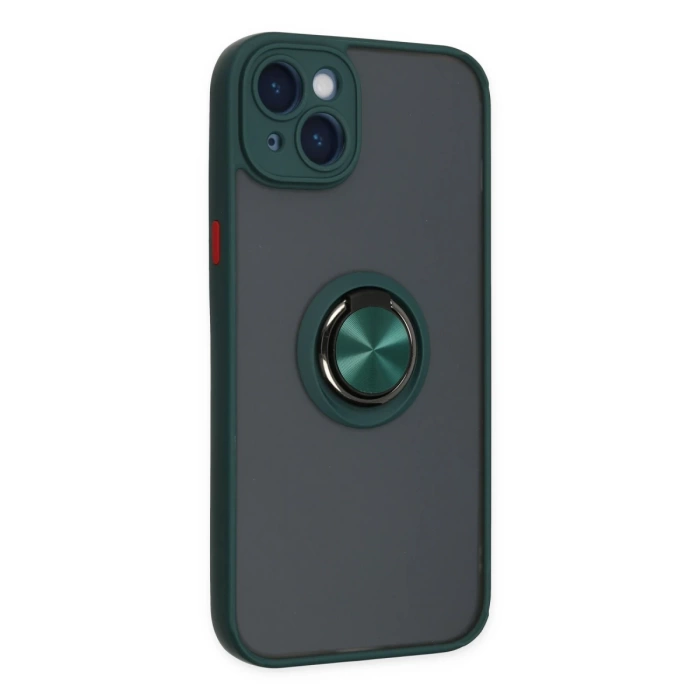Newface iPhone 14 Kılıf Montreal Yüzüklü Silikon Kapak