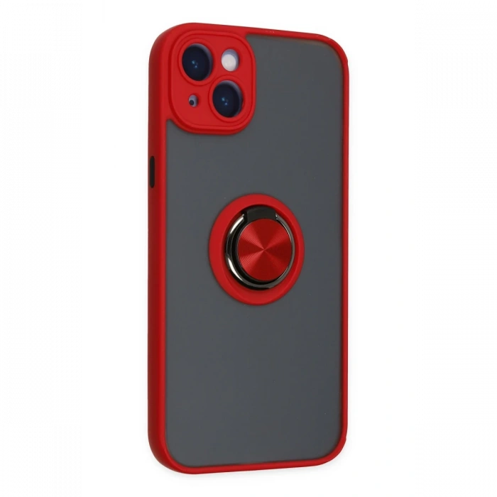 Newface iPhone 14 Kılıf Montreal Yüzüklü Silikon Kapak