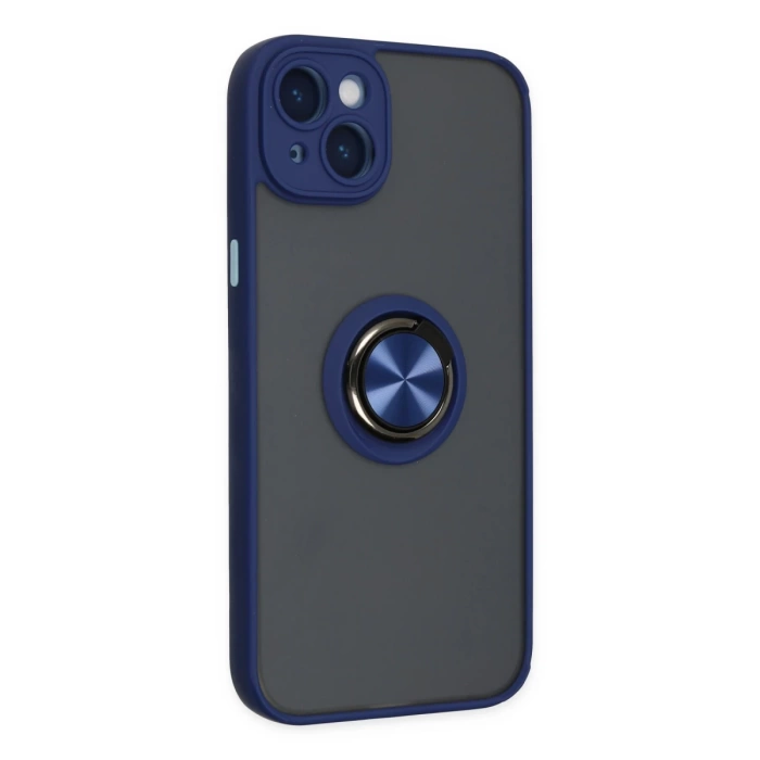 Newface iPhone 14 Kılıf Montreal Yüzüklü Silikon Kapak