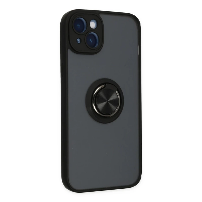 Newface iPhone 14 Kılıf Montreal Yüzüklü Silikon Kapak