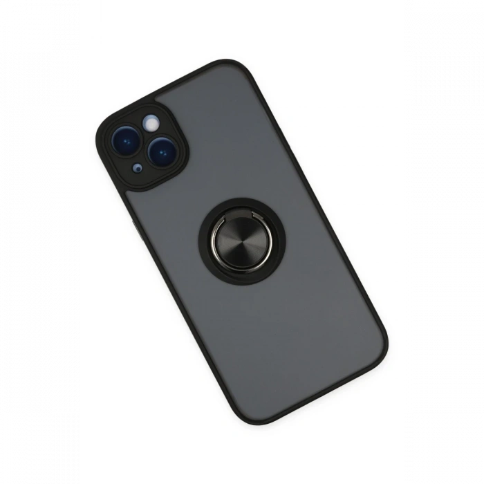 Newface iPhone 14 Kılıf Montreal Yüzüklü Silikon Kapak