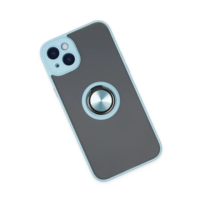 Newface iPhone 14 Kılıf Montreal Yüzüklü Silikon Kapak