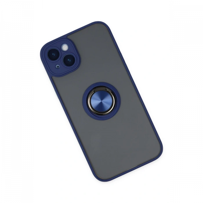 Newface iPhone 14 Kılıf Montreal Yüzüklü Silikon Kapak