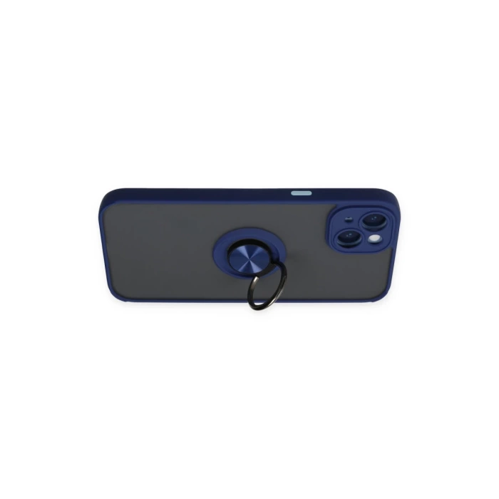 Newface iPhone 14 Kılıf Montreal Yüzüklü Silikon Kapak