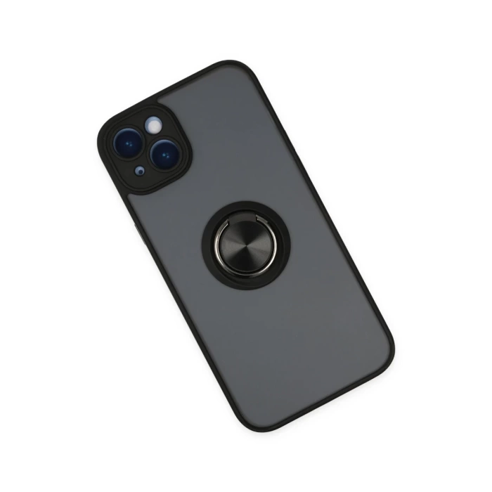 Newface iPhone 14 Kılıf Montreal Yüzüklü Silikon Kapak