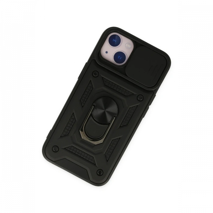Newface iPhone 14 Kılıf Pars Lens Yüzüklü Silikon