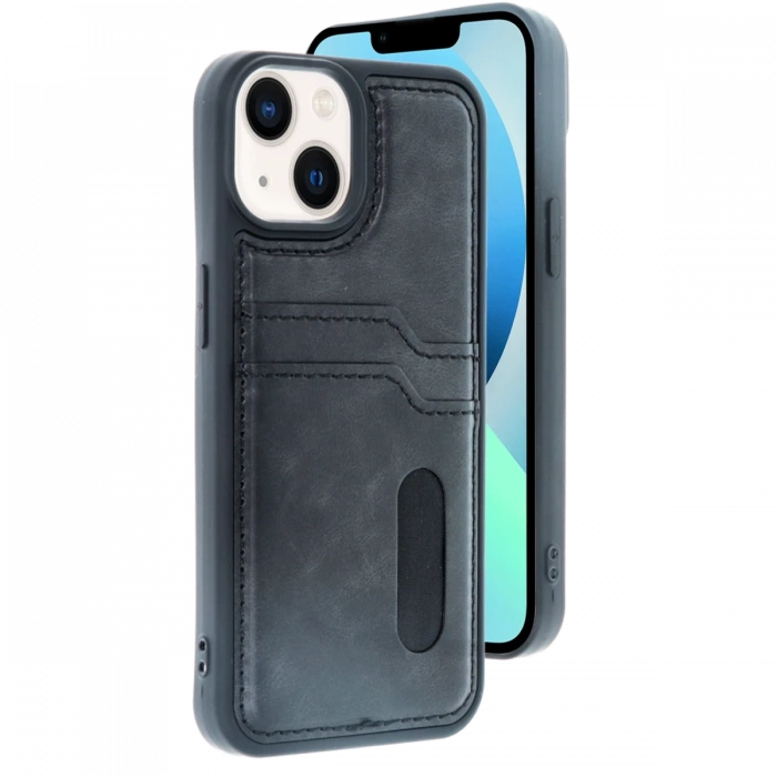 iPhone 14 Kılıf Sara Kartvizitli Deri Kılıf