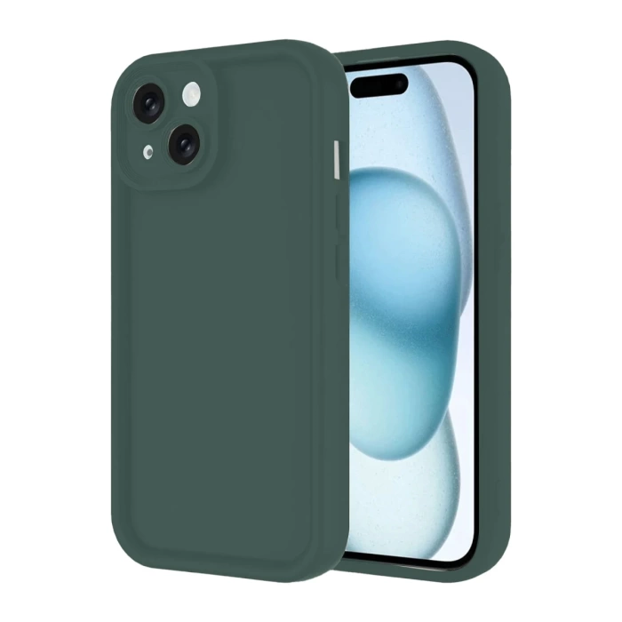 Newface iPhone 14 Kılıf Viera Silikon - Koyu Yeşil