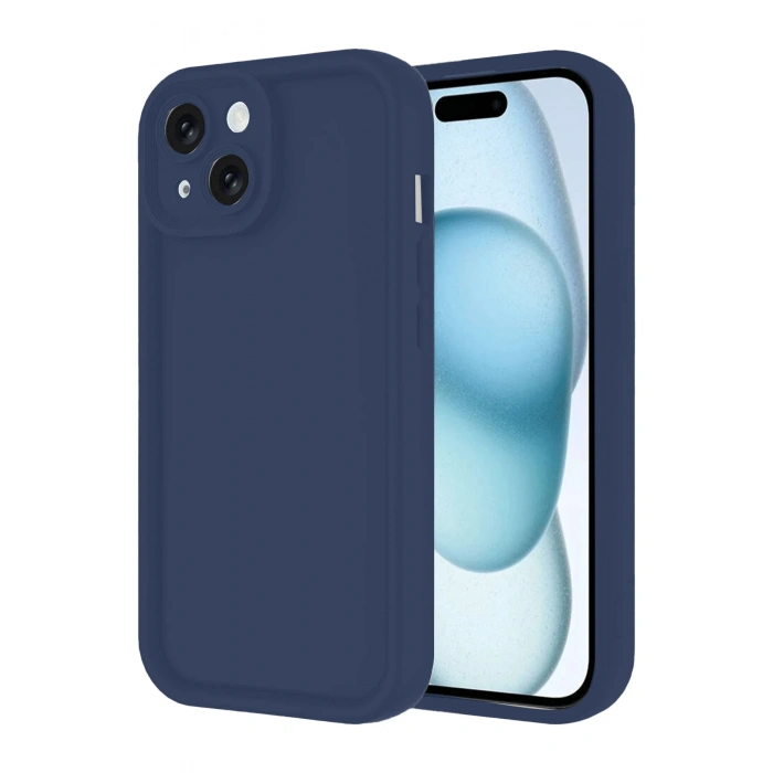 Newface iPhone 14 Kılıf Viera Silikon - Lacivert