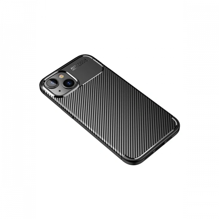 Newface iPhone 14 Plus Kılıf Auto Focus Karbon Kapak