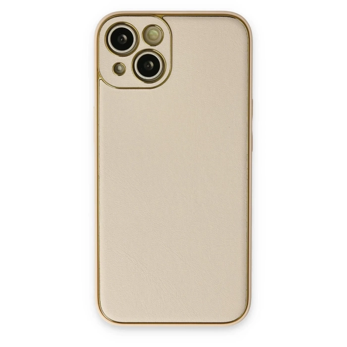 Newface iPhone 14 Plus Kılıf Coco Deri Silikon Kapak