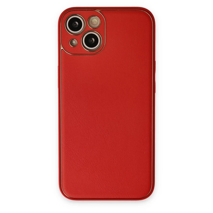 Newface iPhone 14 Plus Kılıf Coco Deri Silikon Kapak