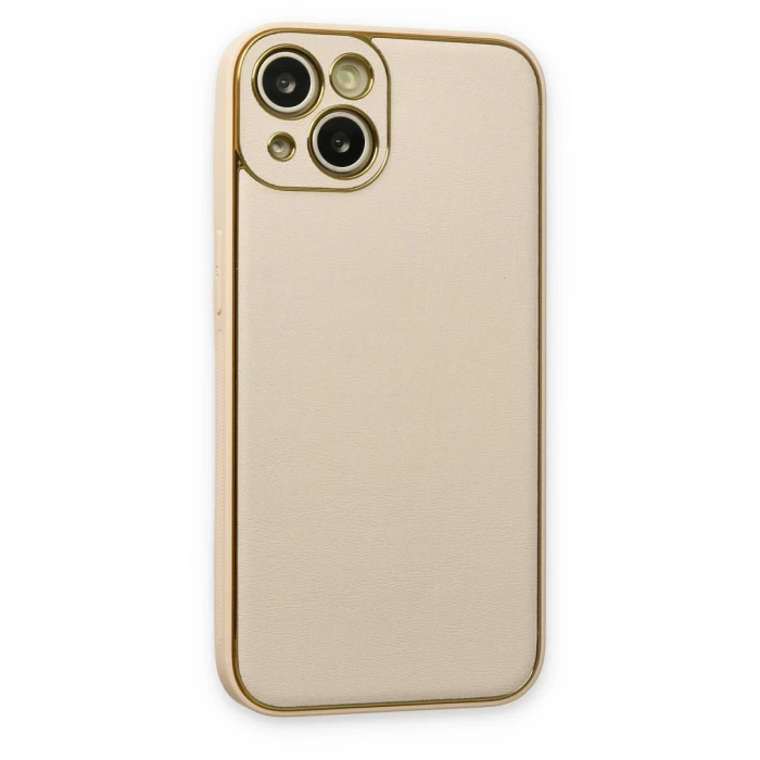 Newface iPhone 14 Plus Kılıf Coco Deri Silikon Kapak