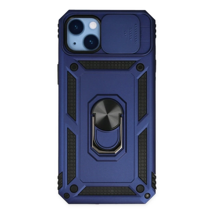 Newface iPhone 14 Plus Kılıf Pars Lens Yüzüklü Silikon