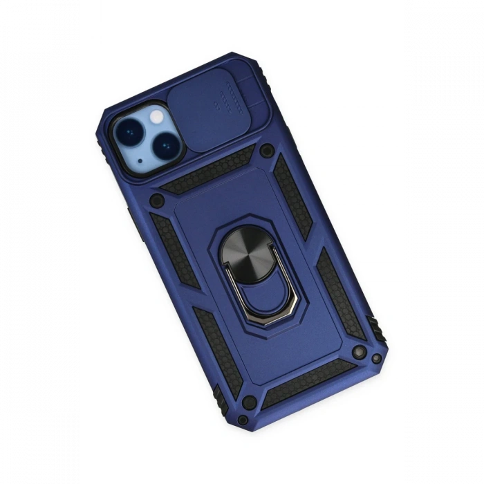 Newface iPhone 14 Plus Kılıf Pars Lens Yüzüklü Silikon