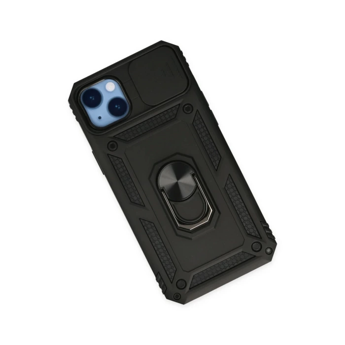 Newface iPhone 14 Plus Kılıf Pars Lens Yüzüklü Silikon