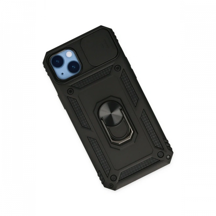 Newface iPhone 14 Plus Kılıf Pars Lens Yüzüklü Silikon