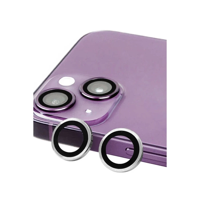 Newface iPhone 14 Plus Raze Metal Kamera Lens - Gümüş