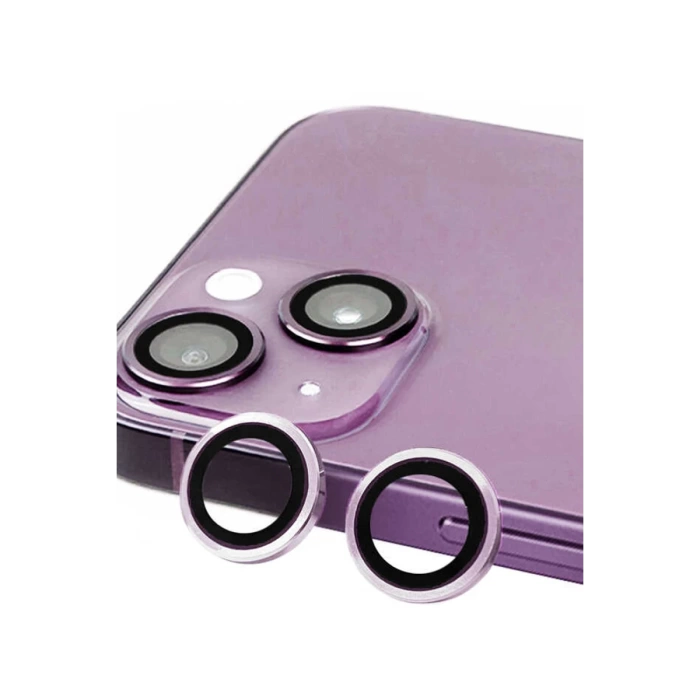 Newface iPhone 14 Plus Raze Metal Kamera Lens - Mor