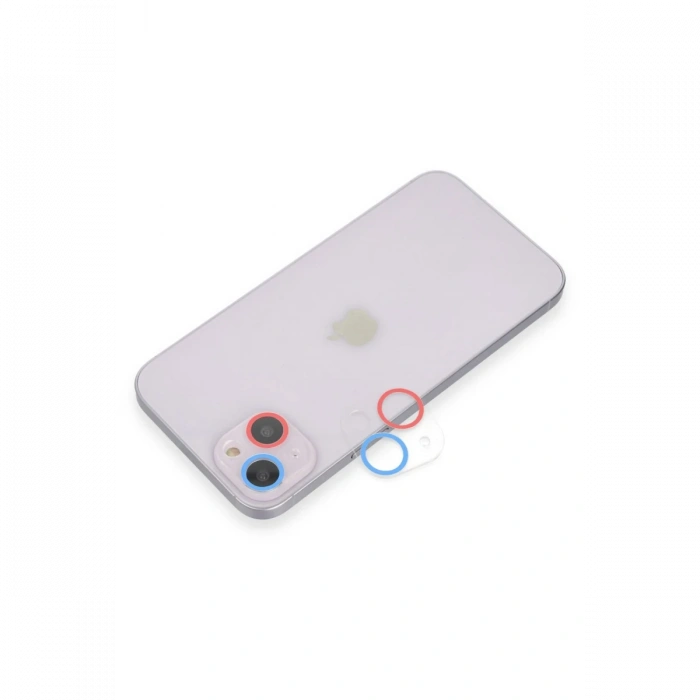 Newface iPhone 14 Plus Renkli Kamera Lens Koruma Cam