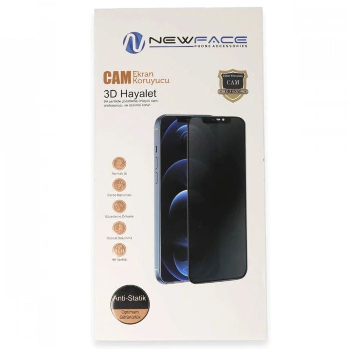 iPhone 14 Pro 3D Antistatik Hayalet Cam Ekran Koruyucu