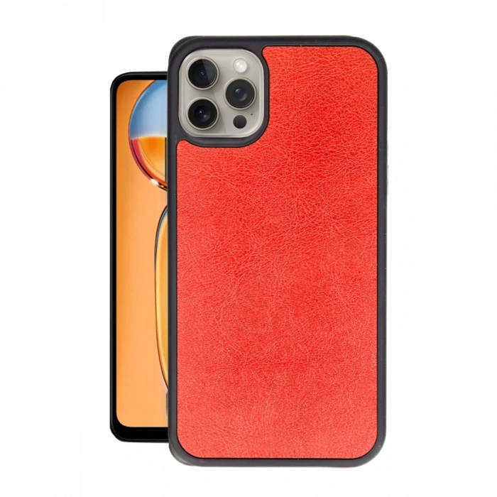 Newface iPhone 14 Pro Kılıf Aras Deri Kapak - Kırmızı