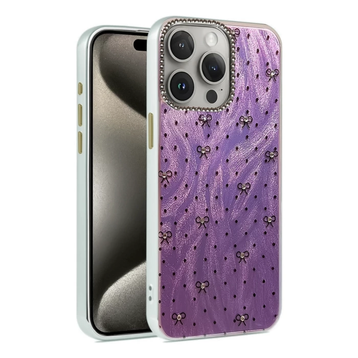 Newface iPhone 14 Pro Kılıf Blade Aynalı Desenli Kapak