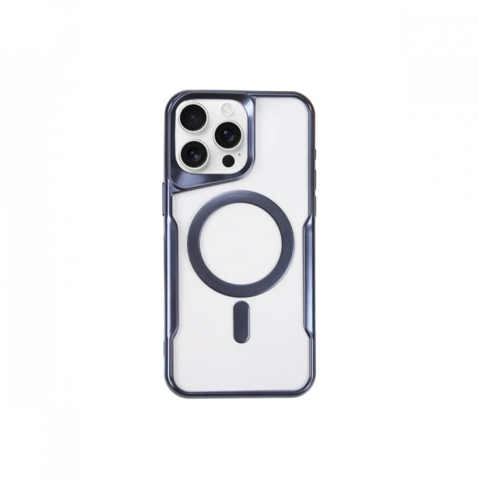 Newface iPhone 14 Pro Kılıf Boyi Magsafe Silikon Kapak - Lacivert
