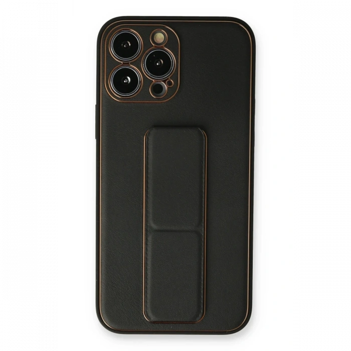 Newface iPhone 14 Pro Kılıf Coco Deri Standlı Kapak