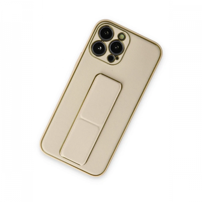 Newface iPhone 14 Pro Kılıf Coco Deri Standlı Kapak