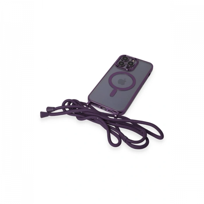 Newface iPhone 14 Pro Kılıf Divo Lazer Askılı Magsafe Kapak