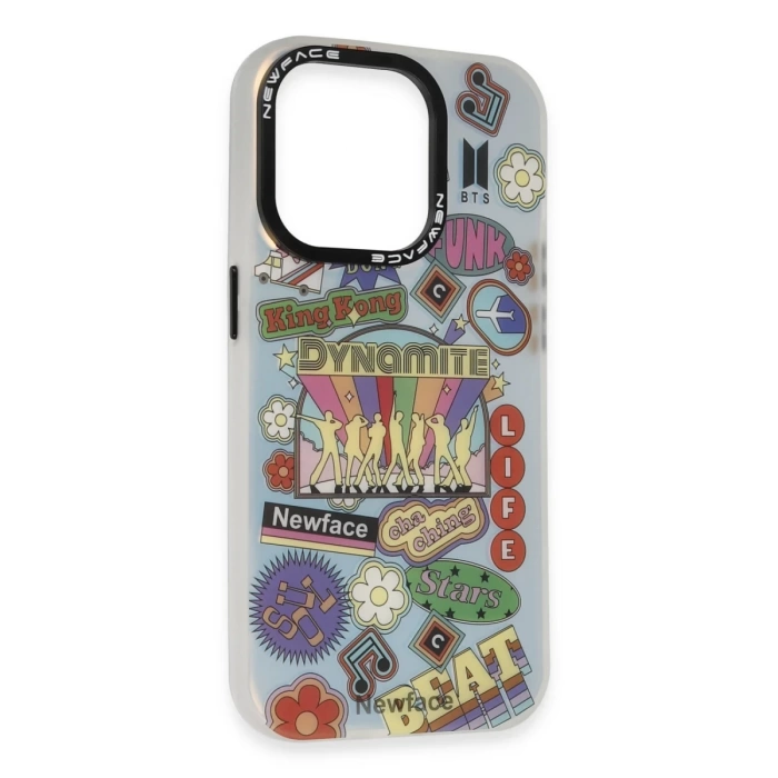 Newface iPhone 14 Pro Kılıf Estoril Desenli Kapak