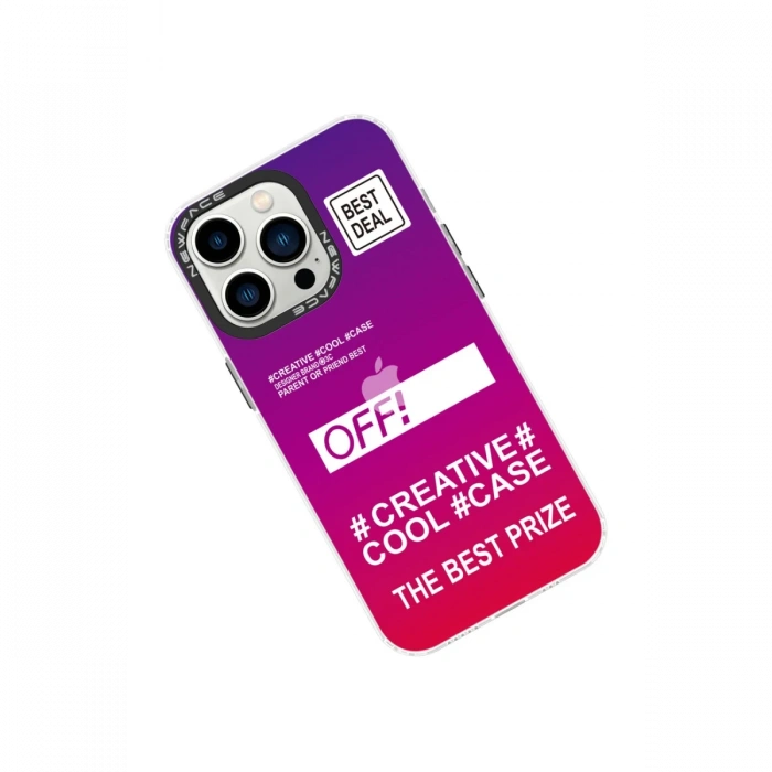 Newface iPhone 14 Pro Kılıf Estoril Desenli Kapak