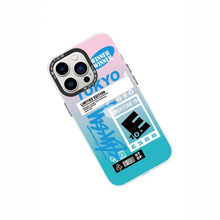 Newface iPhone 14 Pro Kılıf Estoril Desenli Kapak