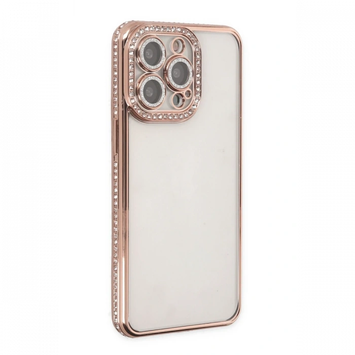 Newface iPhone 14 Pro Kılıf Joke Taşlı Silikon