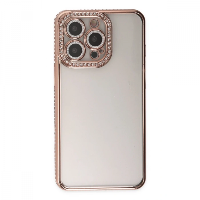 Newface iPhone 14 Pro Kılıf Joke Taşlı Silikon
