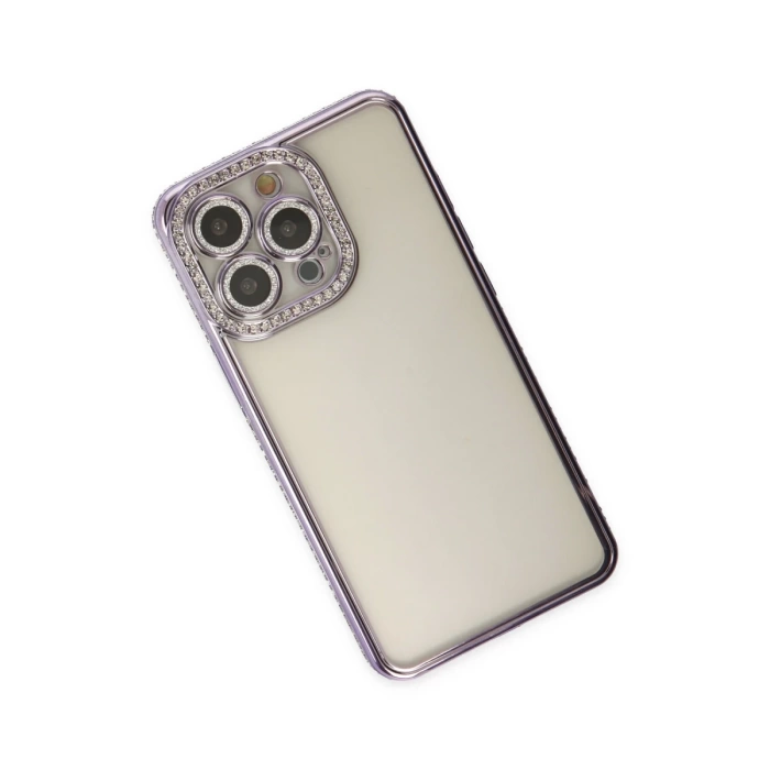 Newface iPhone 14 Pro Kılıf Joke Taşlı Silikon