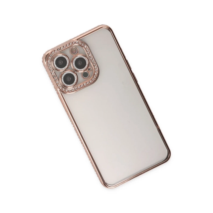 Newface iPhone 14 Pro Kılıf Joke Taşlı Silikon