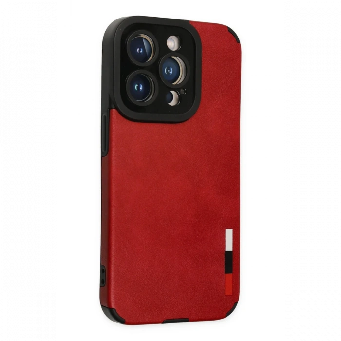 Newface iPhone 14 Pro Kılıf Loop Deri Silikon